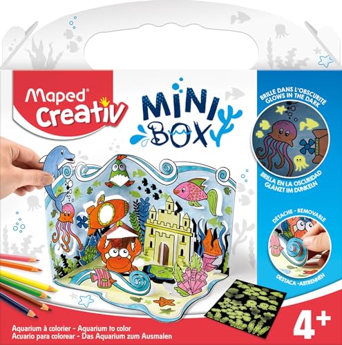 Maped CREATIV - Bastel-Set, Kreativ-Set Aufsteller AQUARIUM MINI-BOX - inkl. 25x Leucht-Sticker, 6x Buntstifte Maped CREATIV - Bastel-Set, Kreativ-Set Aufsteller AQUARIUM MINI-BOX - inkl. 25x Leucht-Sticker, 6x Buntstifte von Maped