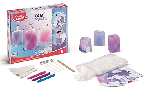 Maped Creativ – Kami Candles Set zum Erstellen von 3 Origami-Kerzen in Pastellfarben – hergestellt in Frankreich – Basteln und kreative Freizeit für Kinder ab 8 Jahren Maped Creativ – Kami Candles Set zum Erstellen von 3 Origami-Kerzen in Pastellfarben – hergestellt in Frankreich – Basteln und kreative Freizeit für Kinder ab 8 Jahren von Maped