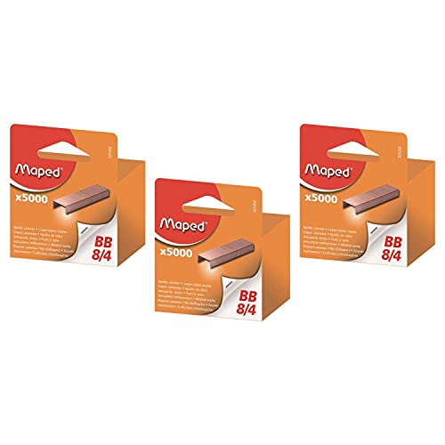Maped Heftklammern BB 8/4, Kupfer, 3 Stück Maped Heftklammern BB 8/4, Kupfer, 3 Stück von Maped