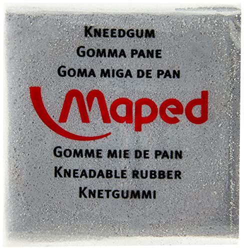 Maped M010450 - Knetradierer mit Schutzfolie, grau von Maped
