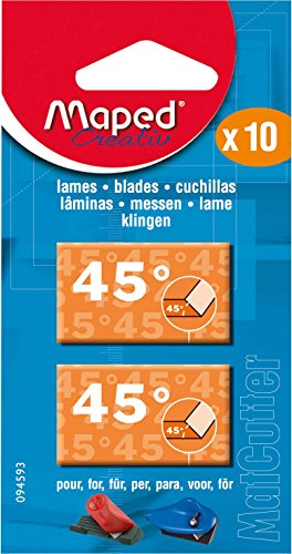 Maped M094593 - Ersatzklingen 45° für Mat Cutter, 2 x 5 Klingen, Maped M094593 - Ersatzklingen 45° für Mat Cutter, 2 x 5 Klingen, von Maped