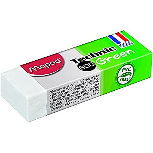 Maped M115920 - Radierer Technic 600, PVC-frei, 1 Stück, grün Maped M115920 - Radierer Technic 600, PVC-frei, 1 Stück, grün von Maped