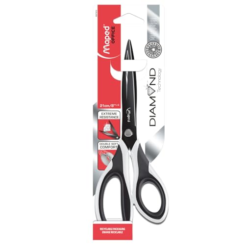 Maped M697910 - Schere Diamond, 21 cm, symmetrisch, schwarz/weiß Maped M697910 - Schere Diamond, 21 cm, symmetrisch, schwarz/weiß von Maped