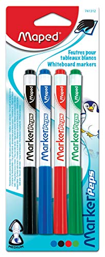 Maped M741312 - Whiteboardstifte Marker Peps, 4er Packung Maped M741312 - Whiteboardstifte Marker Peps, 4er Packung von Maped