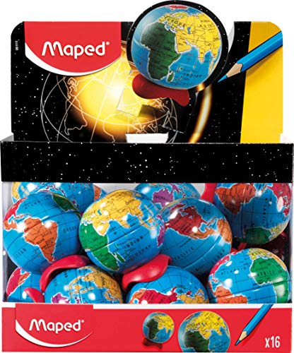 Maped Mehrfarbiger Metall Bleistiftspitzer, 1 Loch, 16 Stück Maped Mehrfarbiger Metall Bleistiftspitzer, 1 Loch, 16 Stück von Maped