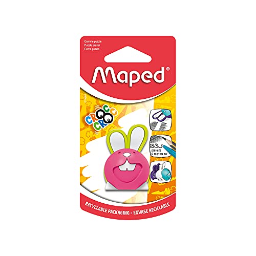 Maped - Radierer CROC CROC Hase - grün/ türkis, türkis/ lila, pink/grün von Maped