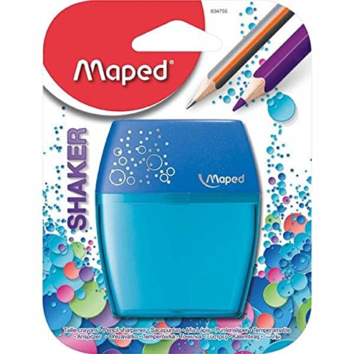 Maped Shaker Manueller Bleistiftanspitzer, Kunststoff, Sortierte Farben von Maped
