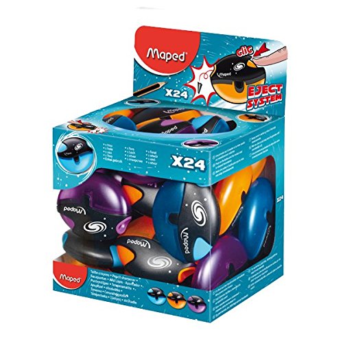 Maped Spitzdose Galactic, aus Kunststoff, 24er Display 503700 von Maped
