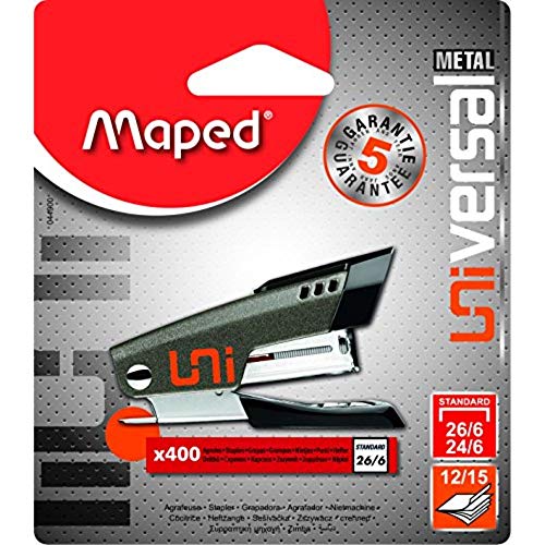 Maped Universal Half Strip Heftgerät mit 400 Heftklammern MINI von Maped