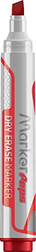 Maped - trocken abwischbare Marker, Rot, 12 Stück – breite Keilspitze 1 bis 5 mm – Whiteboards, Schiefer und nicht-poröse Oberflächen Maped - trocken abwischbare Marker, Rot, 12 Stück – breite Keilspitze 1 bis 5 mm – Whiteboards, Schiefer und nicht-poröse Oberflächen von Maped