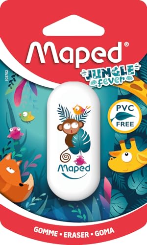 Radiergummi Maped Jungle Fever – effizientes Radiergummi, Dschungel-Design – ideal für Kinder, Maped von Maped
