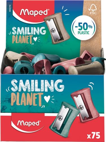 Smiling Planet Vivo Bleistiftspitzer, 1 Loch Smiling Planet Vivo Bleistiftspitzer, 1 Loch von Maped