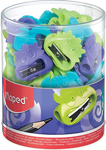 Maped Fancy Vivo Monster Bleistiftspitzer, Großpackung x 65 Stück Maped Fancy Vivo Monster Bleistiftspitzer, Großpackung x 65 Stück von Maped
