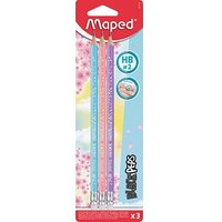 maped BLACK'PEPS Bleistifte HB rose, hellblau, flieder 3 St. von Maped