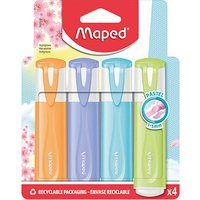 maped Fluo Peps pastell Textmarker farbsortiert, 4 St. von Maped