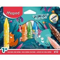 maped JUNGLE fever Jumbo Wachsmalstifte farbsortiert, 12 St. maped JUNGLE fever Jumbo Wachsmalstifte farbsortiert, 12 St. von Maped