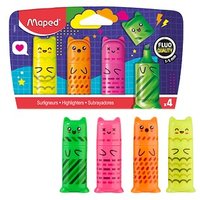 maped KAWAII MINI Textmarker farbsortiert, 4 St. von Maped
