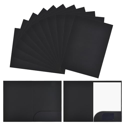 20 Stück Ordner mit Taschen A4,350gsm Präsentationsmappe Aktendeckel A4 Pappe mit Kartensteckplatz,Urkundenmappe Papier,Kraft Dokumentenmappe,Pappordner Kraftpapier Mappe für Büro Schule (Schwarz) 20 Stück Ordner mit Taschen A4,350gsm Präsentationsmappe Aktendeckel A4 Pappe mit Kartensteckplatz,Urkundenmappe Papier,Kraft Dokumentenmappe,Pappordner Kraftpapier Mappe für Büro Schule (Schwarz) von Mapille