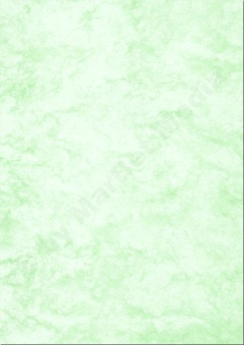 Marmorpapier, DIN A4, 90g/m², 500 Blatt, grün von MarBet Media