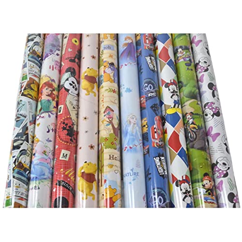 10 Rollen Disney Geschenkpapier Set Frozen Winnie Pooh Cars Mickey Mouse Arielle 10 Rollen Disney Geschenkpapier Set Frozen Winnie Pooh Cars Mickey Mouse Arielle von Marabella