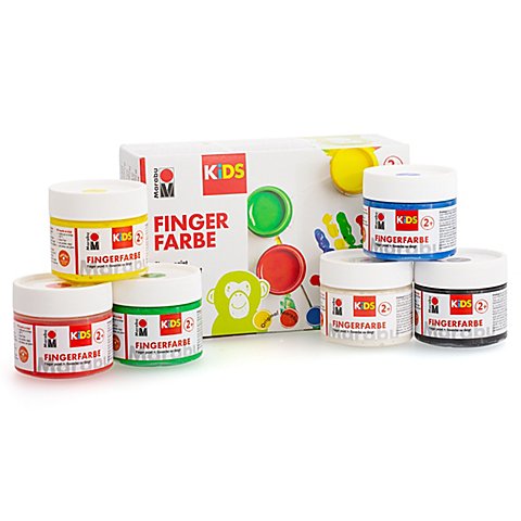 KiDS Fingerfarbenset, 6x 100 ml KiDS Fingerfarbenset, 6x 100 ml von Marabu Kids