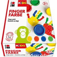 4 Marabu KiDS Fingerfarbe farbsortiert 4 Marabu KiDS Fingerfarbe farbsortiert von Marabu