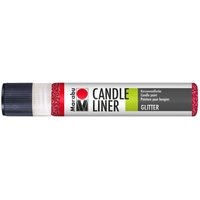Candle Liner - Glitter-Rubin von Rot