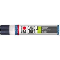 Candle Liner - Glitter-Saphir von Blau
