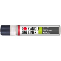 Candle Liner - Metallic-Silber von Silber