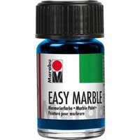 Easy Marble Marmorierfarbe, Marabu, 15 ml - Azurblau von Blau