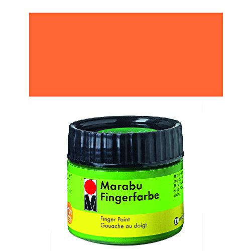 Fingerfarbe, orange 013, 100 ml von Marabu