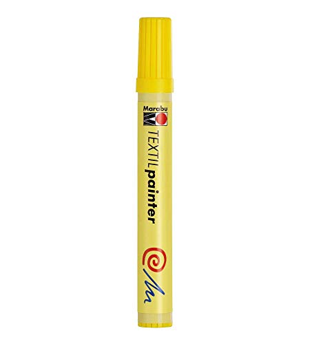 Marabu 01170003019 - Textil Painter gelb 019, Strichstärke ca. 2 - 4 mm, Stoffmalstift für helle Stoffe, auf Wasserbasis, weicher Griff, waschbeständig bis 60°C, lichtecht, einfache Anwendung Marabu 01170003019 - Textil Painter gelb 019, Strichstärke ca. 2 - 4 mm, Stoffmalstift für helle Stoffe, auf Wasserbasis, weicher Griff, waschbeständig bis 60°C, lichtecht, einfache Anwendung von Marabu