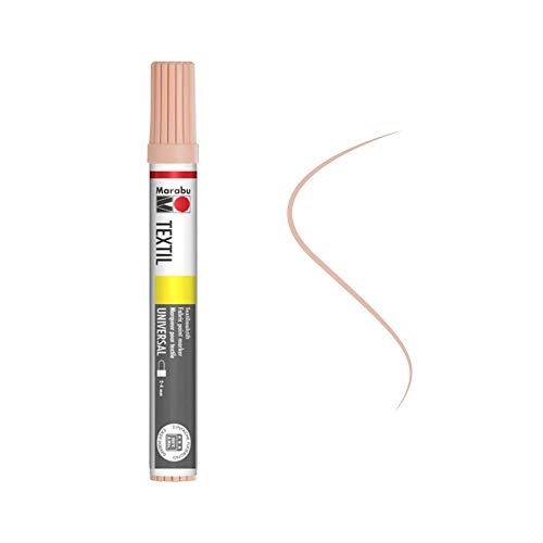 Marabu 01170003029 - Textil Painter rosé beige 029, Strichstärke ca. 2 - 4 mm, Stoffmalstift für helle Stoffe, auf Wasserbasis, weicher Griff, waschbeständig bis 60°C, lichtecht, einfache Anwendung Marabu 01170003029 - Textil Painter rosé beige 029, Strichstärke ca. 2 - 4 mm, Stoffmalstift für helle Stoffe, auf Wasserbasis, weicher Griff, waschbeständig bis 60°C, lichtecht, einfache Anwendung von Marabu