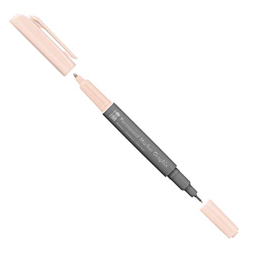 Marabu 01470003029 - Permanent Marker Graphix in Rosé Beige, mit Doppelspitze 1-2 mm und 0,5 mm, brillante Farben, schnelltrocknende, alkoholbasierte Tinte, geruchsarm und wasserfest Marabu 01470003029 - Permanent Marker Graphix in Rosé Beige, mit Doppelspitze 1-2 mm und 0,5 mm, brillante Farben, schnelltrocknende, alkoholbasierte Tinte, geruchsarm und wasserfest von Marabu