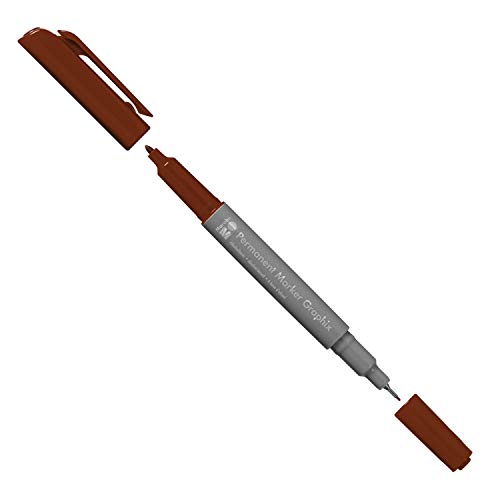Marabu 01470003295 - Permanent Marker Graphix in Kakao, mit Doppelspitze 1-2 mm und 0,5 mm, brillante Farben, schnelltrocknende, alkoholbasierte Tinte, geruchsarm und wasserfest Marabu 01470003295 - Permanent Marker Graphix in Kakao, mit Doppelspitze 1-2 mm und 0,5 mm, brillante Farben, schnelltrocknende, alkoholbasierte Tinte, geruchsarm und wasserfest von Marabu