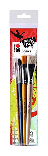 Marabu 0184000000202 - Pinselset Basics, Robust-Pinsel für Acrylfarben und -pasten, Universalpinsel für Acrylmalerie und Forte Pinsel für Pasten und Gele, 4 Pinsel in den Größen 16, 14, 8 und 6 Marabu 0184000000202 - Pinselset Basics, Robust-Pinsel für Acrylfarben und -pasten, Universalpinsel für Acrylmalerie und Forte Pinsel für Pasten und Gele, 4 Pinsel in den Größen 16, 14, 8 und 6 von Marabu