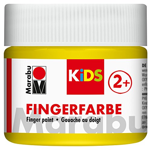 Marabu 03030050019 - Kids Fingerfarbe gelb 100 ml, Fingermalfarbe auf Wasserbasis, parabenfrei, vegan, laktosefrei, glutenfrei, geeignet zum Malen in Kindergarten, Schule, Therapie und zu Hause Marabu 03030050019 - Kids Fingerfarbe gelb 100 ml, Fingermalfarbe auf Wasserbasis, parabenfrei, vegan, laktosefrei, glutenfrei, geeignet zum Malen in Kindergarten, Schule, Therapie und zu Hause von Marabu