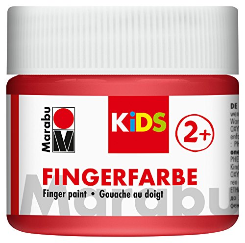 Marabu 03030050232 - Kids Fingerfarbe rot 100 ml, Fingermalfarbe auf Wasserbasis, parabenfrei, vegan, laktosefrei, glutenfrei, geeignet zum Malen in Kindergarten, Schule, Therapie und zu Hause Marabu 03030050232 - Kids Fingerfarbe rot 100 ml, Fingermalfarbe auf Wasserbasis, parabenfrei, vegan, laktosefrei, glutenfrei, geeignet zum Malen in Kindergarten, Schule, Therapie und zu Hause von Marabu