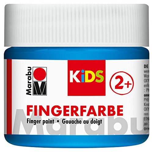 Marabu 03030050253 - Kids Fingerfarbe blau 100 ml, Fingermalfarbe auf Wasserbasis, parabenfrei, vegan, laktosefrei, glutenfrei, geeignet zum Malen in Kindergarten, Schule, Therapie und zu Hause Marabu 03030050253 - Kids Fingerfarbe blau 100 ml, Fingermalfarbe auf Wasserbasis, parabenfrei, vegan, laktosefrei, glutenfrei, geeignet zum Malen in Kindergarten, Schule, Therapie und zu Hause von Marabu