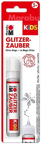 Marabu 03100059582 - Kids Glitzerzauber, glitter silber 25 ml im Liner, Glitzer Farbe für Kinder auf Wasserbasis, kindgerechte Farbe für Glitzereffekte auf Papier, Holz, Glas und Textilien Marabu 03100059582 - Kids Glitzerzauber, glitter silber 25 ml im Liner, Glitzer Farbe für Kinder auf Wasserbasis, kindgerechte Farbe für Glitzereffekte auf Papier, Holz, Glas und Textilien von Marabu