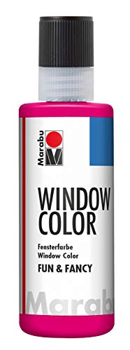 Marabu 04060004005 - Window Color fun & fancy, himbeere 80 ml, Fensterfarbe auf Wasserbasis, ablösbar auf glatten Flächen wie Glas, Spiegel, Fliesen und Folie Marabu 04060004005 - Window Color fun & fancy, himbeere 80 ml, Fensterfarbe auf Wasserbasis, ablösbar auf glatten Flächen wie Glas, Spiegel, Fliesen und Folie von Marabu