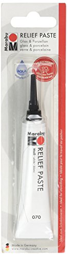 Marabu 070 20 ml Relief Paste Farbe, weiß von Marabu