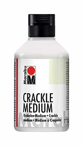Marabu 11400013840 - Farbloses Krakelee Medium auf Wasserbasis, 250 ml Flasche, für Reißlacktechnik, geeignet für Holz, Metall, Glas, Terracotta, Leinwand, Keramik, Porzellan und Modelliermasse Marabu 11400013840 - Farbloses Krakelee Medium auf Wasserbasis, 250 ml Flasche, für Reißlacktechnik, geeignet für Holz, Metall, Glas, Terracotta, Leinwand, Keramik, Porzellan und Modelliermasse von Marabu
