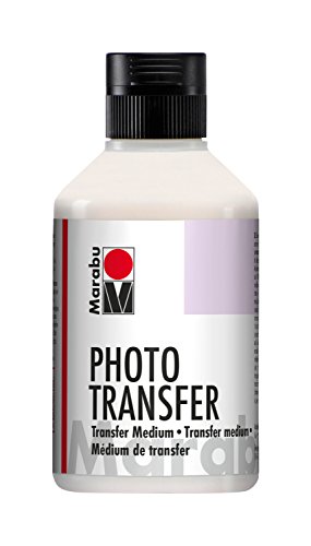 Marabu 11410013852 - Transparentes Photo Transfer Medium, 250 ml Flasche, auf Wasserbasis, zum Übertragen von Laser-Papierausdrucken auf Holz, Keilrahmen, Glas, Keramik, Metall, Pappmaché und Kerzen Marabu 11410013852 - Transparentes Photo Transfer Medium, 250 ml Flasche, auf Wasserbasis, zum Übertragen von Laser-Papierausdrucken auf Holz, Keilrahmen, Glas, Keramik, Metall, Pappmaché und Kerzen von Marabu