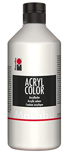 Marabu Acrylfarbe Acryl Color, 500 ml, weiß 070 von Marabu