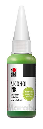 Marabu 12160059365 - Alcohol Ink neon grün, 20 ml, Alkoholtinte, für Fluid Art, Resin Art und Epoxidharz, für nicht saugende Untergründe, beschichtetes Spezialpapier, Metall, Keramik und Glas Marabu 12160059365 - Alcohol Ink neon grün, 20 ml, Alkoholtinte, für Fluid Art, Resin Art und Epoxidharz, für nicht saugende Untergründe, beschichtetes Spezialpapier, Metall, Keramik und Glas von Marabu
