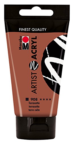 Marabu 12200002908 - Artist Acryl terracotta 75 ml, feine Acrylfarbe in Künstlerqualität, auf Wasserbasis, pastose Konsistenz, hoch pigmentiert, sehr gute Brillanz und Deckkraft Marabu 12200002908 - Artist Acryl terracotta 75 ml, feine Acrylfarbe in Künstlerqualität, auf Wasserbasis, pastose Konsistenz, hoch pigmentiert, sehr gute Brillanz und Deckkraft von Marabu