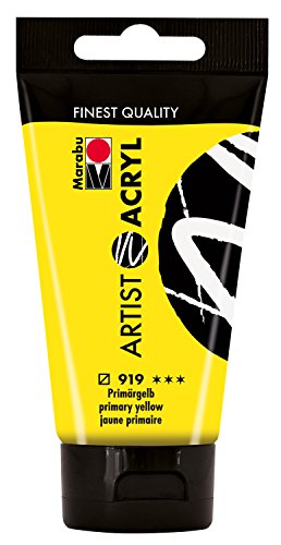 Marabu 12200002919 - Artist Acryl primärgelb 75 ml, feine Acrylfarbe in Künstlerqualität, auf Wasserbasis, pastose Konsistenz, hoch pigmentiert, sehr gute Brillanz und Deckkraft Marabu 12200002919 - Artist Acryl primärgelb 75 ml, feine Acrylfarbe in Künstlerqualität, auf Wasserbasis, pastose Konsistenz, hoch pigmentiert, sehr gute Brillanz und Deckkraft von Marabu