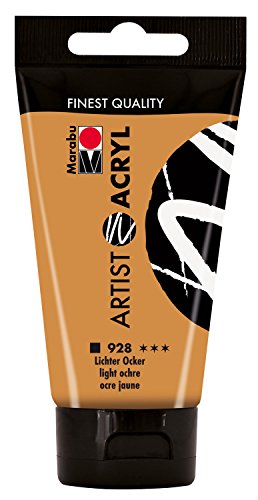 Marabu 12200002928 - Artist Acryl lichter ocker 75 ml, feine Acrylfarbe in Künstlerqualität, auf Wasserbasis, pastose Konsistenz, hoch pigmentiert, sehr gute Brillanz und Deckkraft Marabu 12200002928 - Artist Acryl lichter ocker 75 ml, feine Acrylfarbe in Künstlerqualität, auf Wasserbasis, pastose Konsistenz, hoch pigmentiert, sehr gute Brillanz und Deckkraft von Marabu