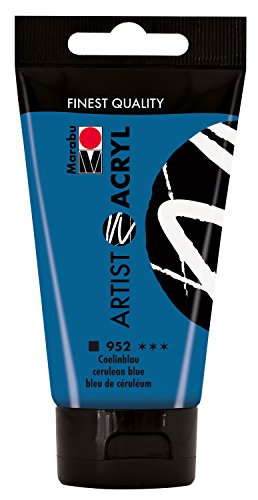 Marabu 12200002952 - Artist Acryl coelinblau 75 ml, feine Acrylfarbe in Künstlerqualität, auf Wasserbasis, pastose Konsistenz, hoch pigmentiert, sehr gute Brillanz und Deckkraft Marabu 12200002952 - Artist Acryl coelinblau 75 ml, feine Acrylfarbe in Künstlerqualität, auf Wasserbasis, pastose Konsistenz, hoch pigmentiert, sehr gute Brillanz und Deckkraft von Marabu